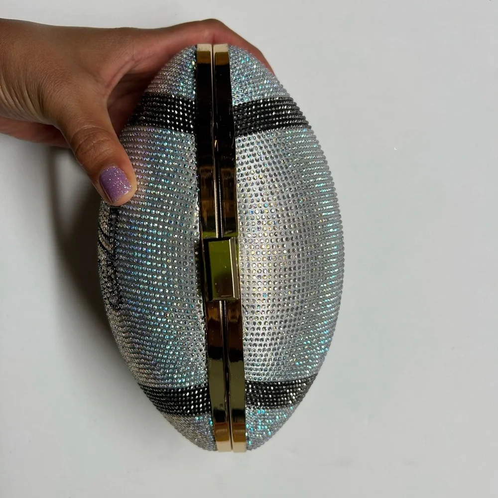 Aldo bedazzled football purse clutch NWT bag - Picture 5 of 9